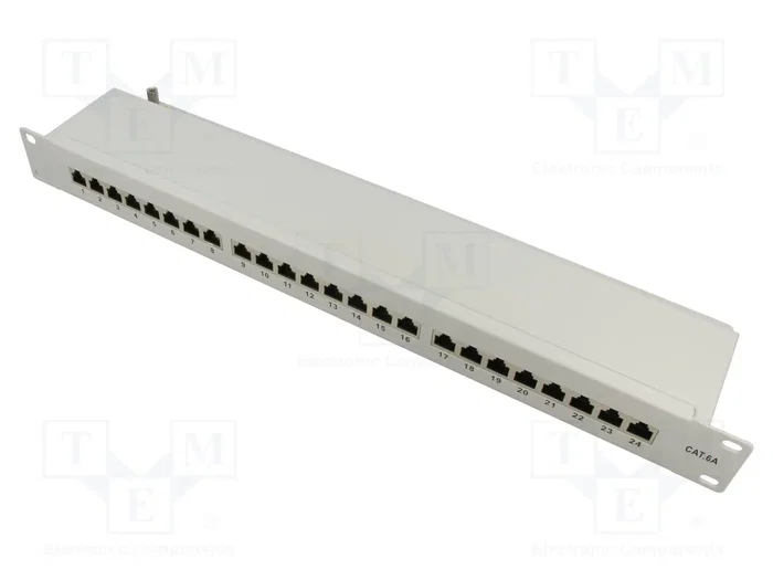 GOOBAY Patch Panel Cat 6a de 24 puertos RJ45 para Rack 19 pulgadas GOOBAY Patch Panel Cat 6a de 24 puertos RJ45 para Rack 19 pulgadas