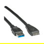 ROLINE 11.02.8874 Cable USB A a Micro-USB A, USB 3.2 Gen 1 (3.1 Gen 1), Macho/Macho, 2 m, Negro