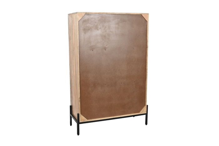 DKD Home Decor Armario Classy 23 Negro Natural 85 x 38 x 134 cm DKD Home Decor Armario Classy 23 Negro Natural 85 x 38 x 134 cm