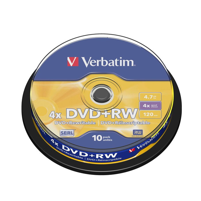 Verbatim DVD+RW 4,7 GB 4X Pack de 10