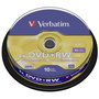 Verbatim DVD+RW 4,7GB 4x Plata mate (Pack de 10)