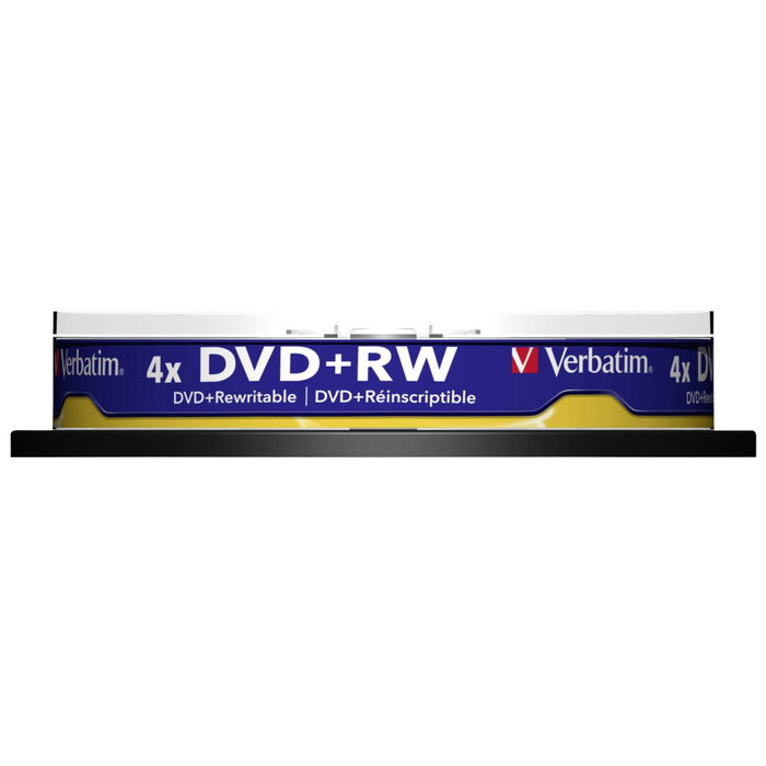 Verbatim DVD+RW 4,7GB 4x Plata mate (Pack de 10)