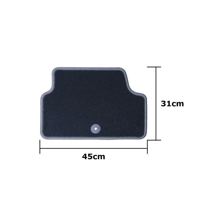 Set de Alfombrillas para Coche OCC Motorsport OCCIF0003GD Gris oscuro Infinity Q30 5 Piezas