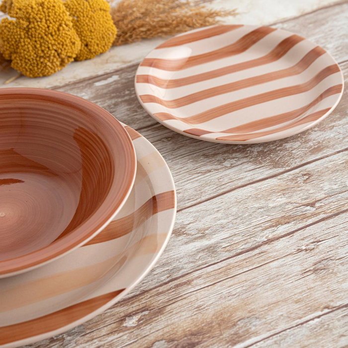 Quid Plato Hondo Cerámico Creta Beige 21,5 cm