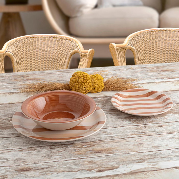 Quid Plato Hondo Cerámico Creta Beige 21,5 cm