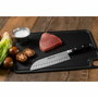 Arcos Cuchillo Santoku Serie Riviera 180 mm con Alveolos Negro