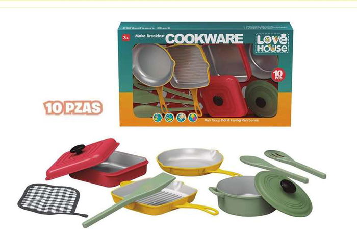 Set menaje plástico 37x21'5x10'5cm