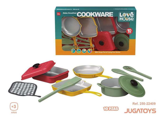 Set menaje plástico 37x21'5x10'5cm