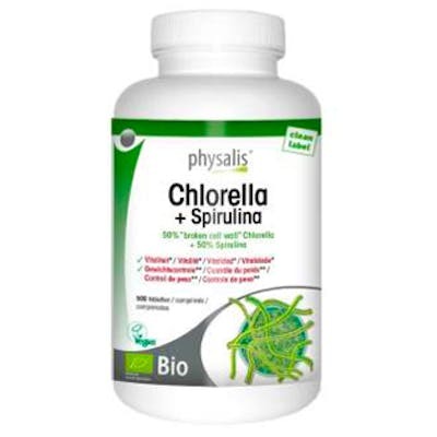 Physalis Chlorella + Spirulina 500 Comprimidos Bio | Complemento Alimenticio Vegano para Vitalidad y Purificación Physalis Chlorella + Spirulina 500 Comprimidos Bio | Complemento Alimenticio Vegano para Vitalidad y Purificación