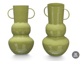 Giftdecor Jarron Bola 30 cm Verde Metal (Hierro) 17.5x30x16 cm (Set de 6)