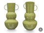 Giftdecor Jarron Bola 30 cm Verde Metal (Hierro) 17.5x30x16 cm (Set de 6)