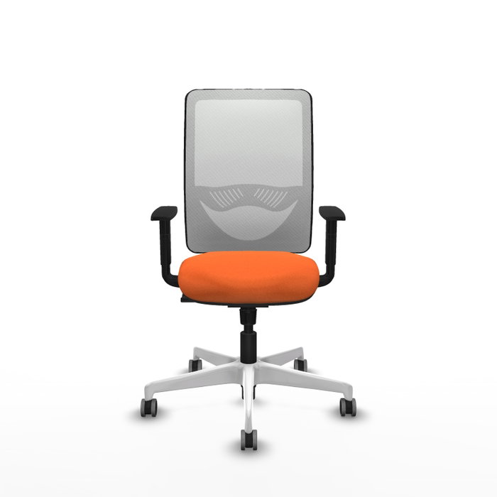 PIQUERAS Y CRESPO Silla de oficina Zulema Naranja y Blanco PIQUERAS Y CRESPO Silla de oficina Zulema Naranja y Blanco