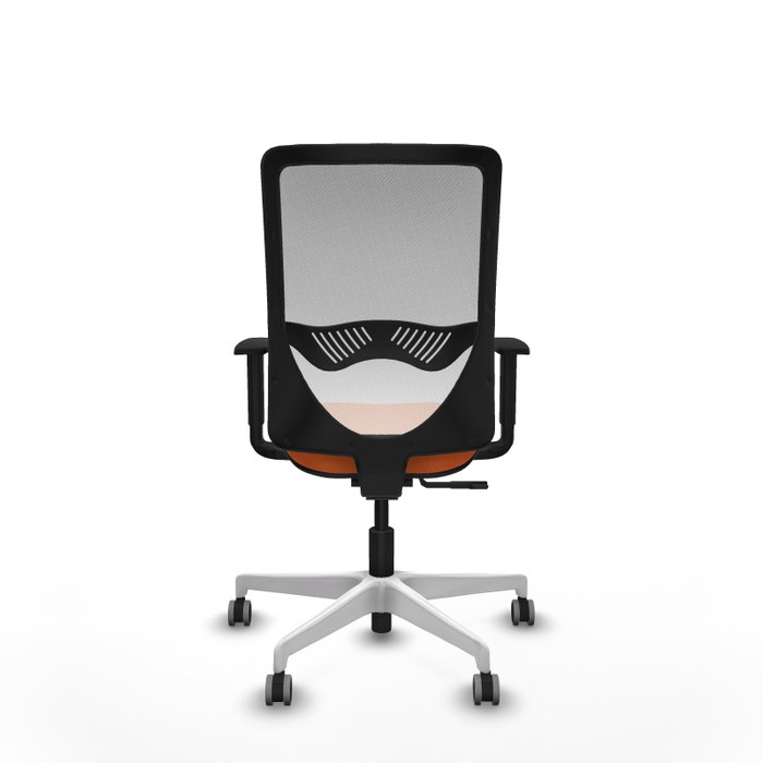 PIQUERAS Y CRESPO Silla de oficina Zulema Naranja y Blanco PIQUERAS Y CRESPO Silla de oficina Zulema Naranja y Blanco