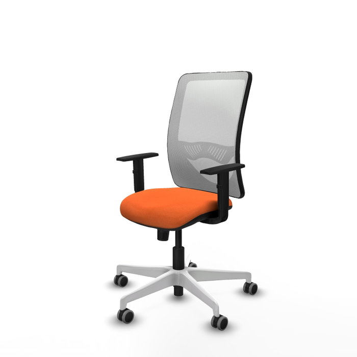 PIQUERAS Y CRESPO Silla de oficina Zulema Naranja y Blanco PIQUERAS Y CRESPO Silla de oficina Zulema Naranja y Blanco