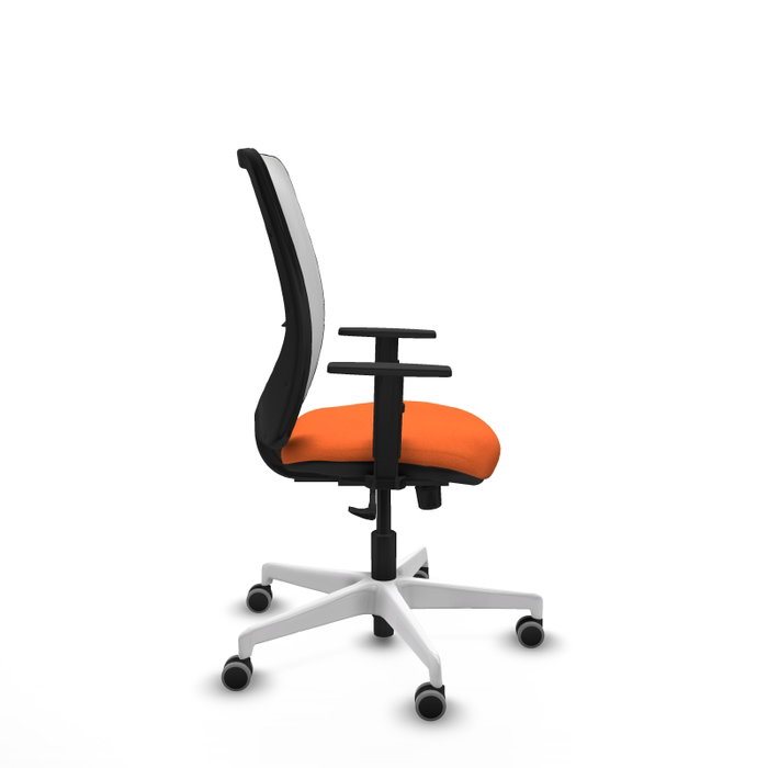 PIQUERAS Y CRESPO Silla de oficina Zulema Naranja y Blanco PIQUERAS Y CRESPO Silla de oficina Zulema Naranja y Blanco