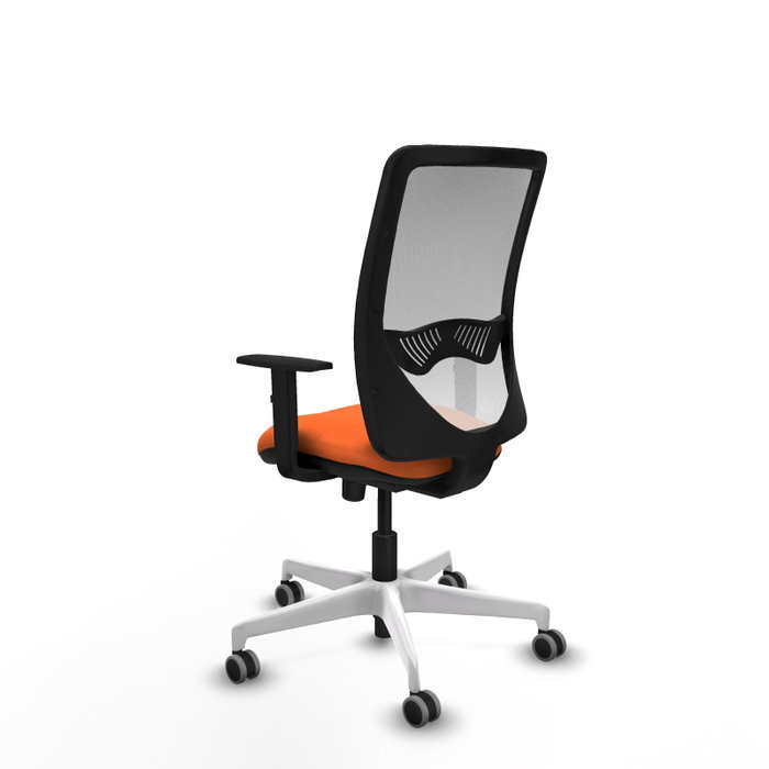 PIQUERAS Y CRESPO Silla de oficina Zulema Naranja y Blanco PIQUERAS Y CRESPO Silla de oficina Zulema Naranja y Blanco