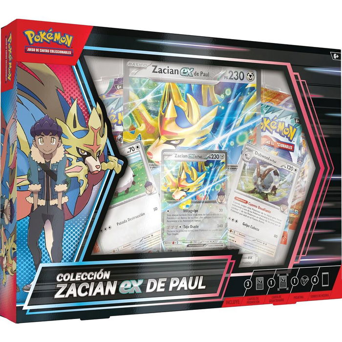 POKEMON JUEGO DE CARTAS Blister Zacian Ex Cartas Pokemon Español