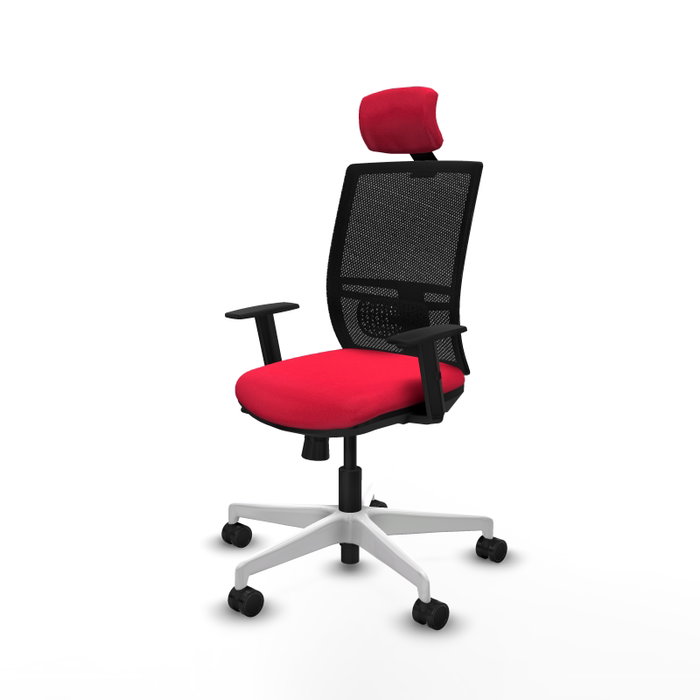 PIQUERAS Y CRESPO Silla de oficina Yunquera con mecanismo Sincro/Traslack Rojo y Negro PIQUERAS Y CRESPO Silla de oficina Yunquera con mecanismo Sincro/Traslack Rojo y Negro