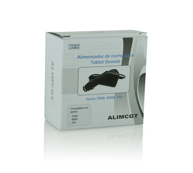3GO Alimentador de coche para Tablet Negro, AlimCGT 5V/2000mA, conector Jack 2.5mm, compatible Geotab 7000/8000/10k