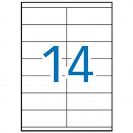 Multi-3 Etiquetas Adhesivas 105x40mm Blanco para Inkjet/Láser