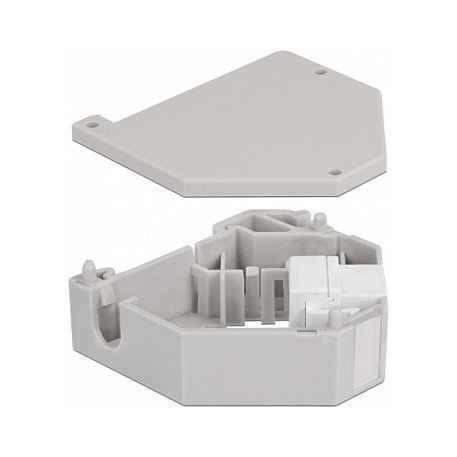 DeLOCK Adaptador de carril DIN con módulo Keystone USB 2.0 Tipo-A hembra a USB 2.0 Tipo-A hembra 87163