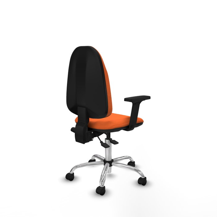 PIQUERAS Y CRESPO Silla de oficina Algarra Naranja con mecanismo Asincro