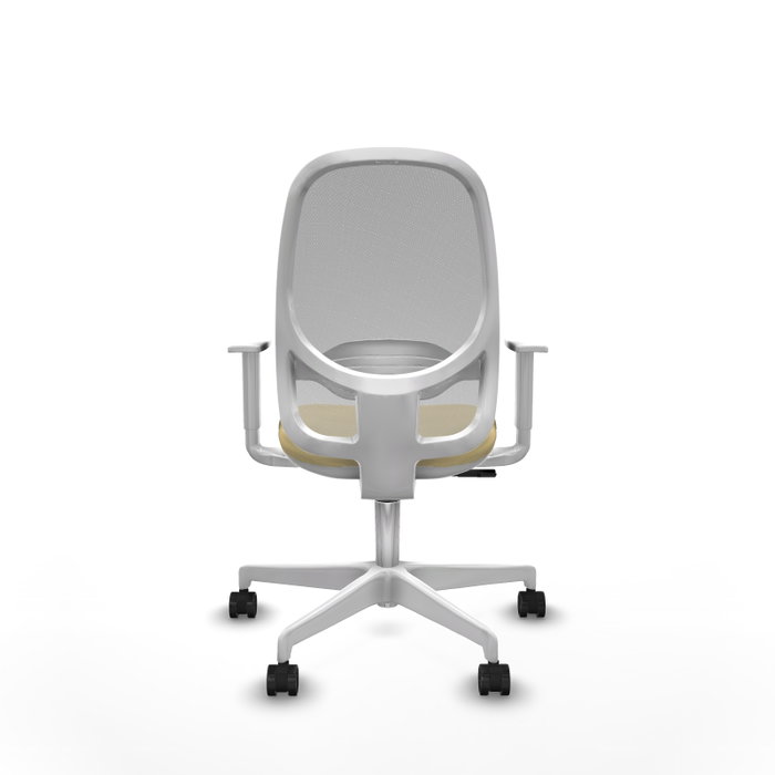 PIQUERAS Y CRESPO Silla de oficina Cilanco con mecanismo Sincro, Crema y Gris