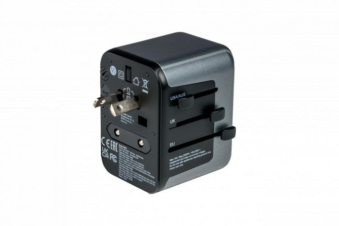 Verbatim UTA-03 Adaptador de Viaje Universal con 3 USB-C y 2 USB-A (30W PD)