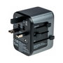 Verbatim UTA-03 Adaptador de Viaje Universal con 3 USB-C y 2 USB-A (30W PD)