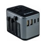 Verbatim UTA-03 Adaptador de Viaje Universal con 3 USB-C y 2 USB-A (30W PD)