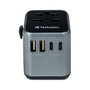 Verbatim UTA-03 Adaptador de Viaje Universal con 3 USB-C y 2 USB-A (30W PD)