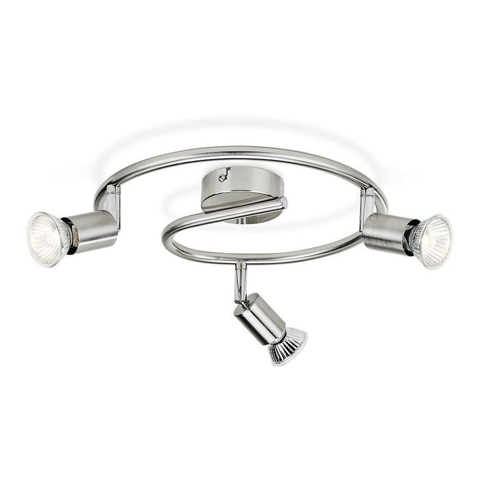 Philips Plafón Limbali 3 Elementos GU10 Cromo Mate Ø32x13 cm (Bombilla no Incluida) Philips Plafón Limbali 3 Elementos GU10 Cromo Mate Ø32x13 cm (Bombilla no Incluida)