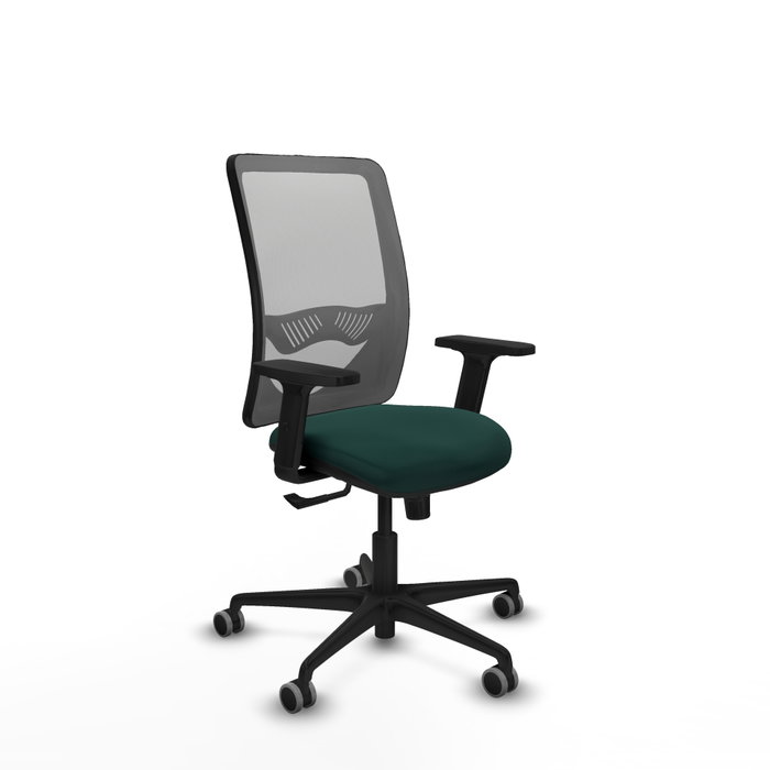 PIQUERAS Y CRESPO Silla de oficina Zulema con mecanismo Sincro, Verde botella y Gris PIQUERAS Y CRESPO Silla de oficina Zulema con mecanismo Sincro, Verde botella y Gris