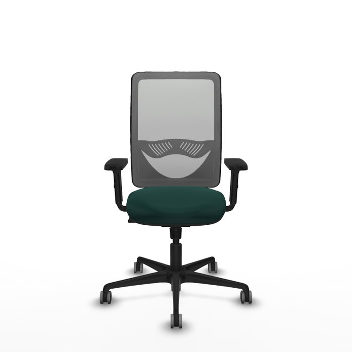 PIQUERAS Y CRESPO Silla de oficina Zulema con mecanismo Sincro, Verde botella y Gris PIQUERAS Y CRESPO Silla de oficina Zulema con mecanismo Sincro, Verde botella y Gris