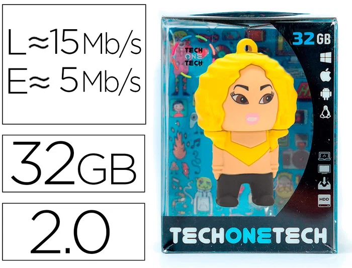 Tech on tech Shasha Kira Memoria USB 32 GB