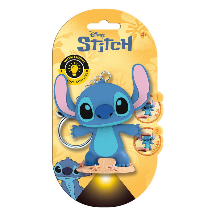 KIDS LICENSING Llavero Figura 3D con Luz Stitch Disney Flashies KIDS LICENSING Llavero Figura 3D con Luz Stitch Disney Flashies