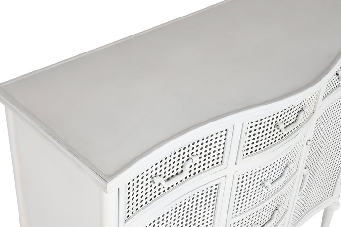 DKD Home Decor Buffet Metal Blanco