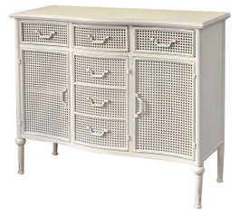DKD Home Decor Buffet Metal Blanco