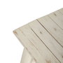 Ixia Banqueta Blanco Rozado Madera de Teca 120 x 30 x 45 cm