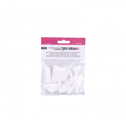Bifull Tips Viena 50 uds Naturales con Forma Curva Bifull Tips Viena 50 uds Naturales con Forma Curva