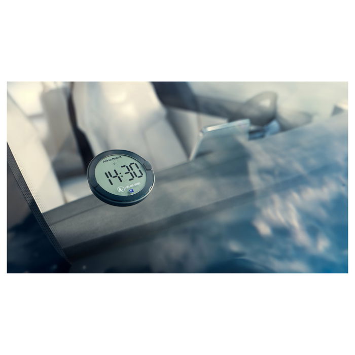 OOONO P-DISC NO2 (elektrische Parkscheibe) - Parquímetro electrónico para radar, Color Negro