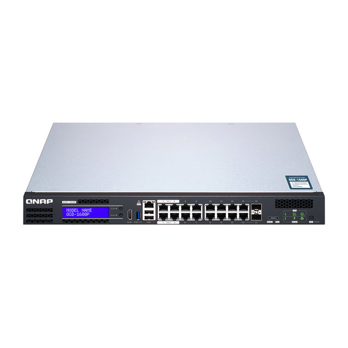 QNAP QGD-1600P-4G Switch Gestionado PoE 16+4 Puertos Montaje en Rack 1U