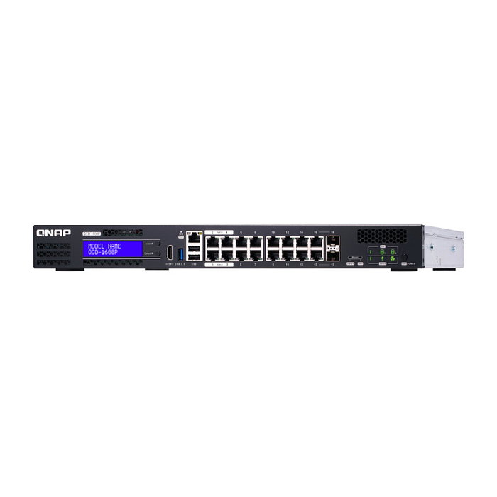 QNAP QGD-1600P-4G Switch Gestionado PoE 16+4 Puertos Montaje en Rack 1U