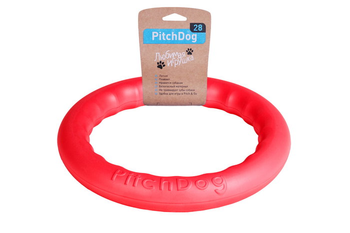 PITCHDOG Aro Rosa 28cm Juguete Perro Flotante Duradero PITCHDOG Aro Rosa 28cm Juguete Perro Flotante Duradero