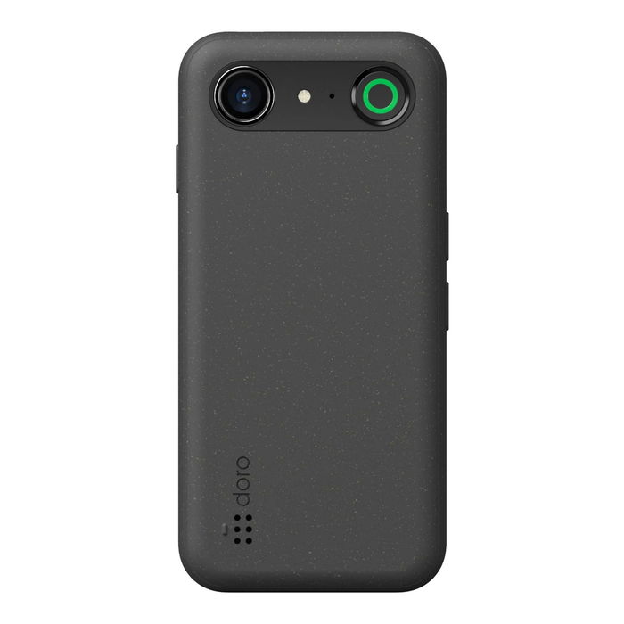 Doro Aurora A10 Smartphone Senior 4.5" Pantalla 4G 4GB RAM 64GB Almacenamiento Grafito - Teléfono Fácil de Usar con Botón de Emergencia y Android 14