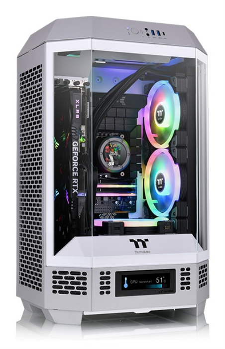 Thermaltake The Tower 300 Limestone Micro Torre Gris, Blanco