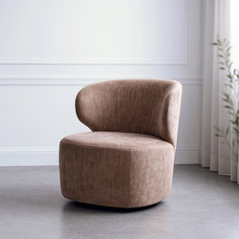 Ixia Sillón Giratorio Taupe Tejido-Madera