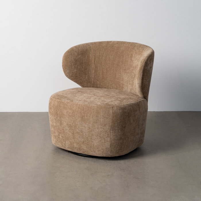 Ixia Sillón Giratorio Taupe Tejido-Madera