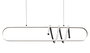 DKD Home Decor Lámpara de Techo LED Aluminio Espiral Negro 90x20x20 cm