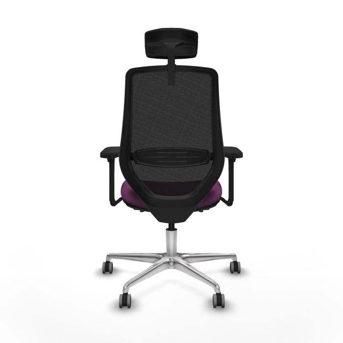 PIQUERAS Y CRESPO Silla de oficina Mardos con mecanismo Sincro/Traslack, Morado y Negro